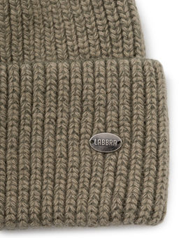 Шапка жен. пух енот+шерсть+виск LB-N88070 olive