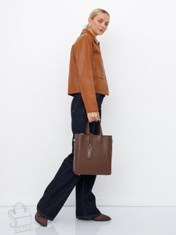 Сумка женская кожаная 6062L caramel Polina&Eiterou