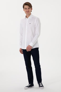 Erkek Beyaz Uzun Kollu Basic G_mlek Sepette S_rpriz _ndirim - U.s. polo assn фото 4