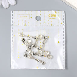 Цена за 8 шт. Сувенир кошельковый металл "Ложка-изобилие" 3х0,5 см