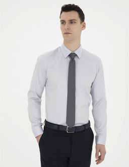 Gri Slim Fit Uzun Kollu Basic G_mlek - Pierre cardin фото 3