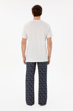 Erkek Beyaz Pijama Tak_m_ Sepette S_rpriz _ndirim - U.s. polo assn фото 5