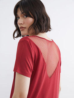 V Yaka Dantel Detayl? Kad?n Pijama Tak?m?