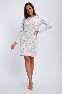 Ночная сорочка длинный рукав из кулирки Соня овечки