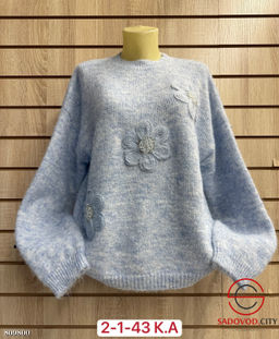 Свитер женский с цветочками - Bruno фото 4