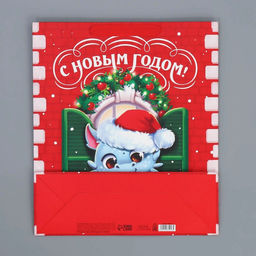 Пакет ламинированный вертикальный Новогодние чудеса, M 26 30 9 см - Дарите счастье фото 8