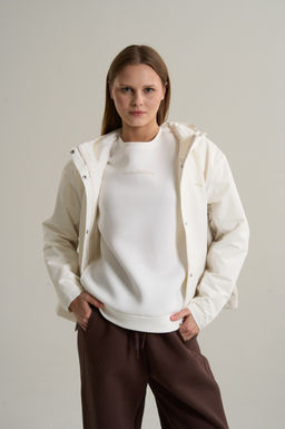Куртка Белый/Серый TRN ESSENTIAL Mercerized Velvet Jacket