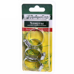 Цена за 3 шт. Хомут обжимной под отвертку 32мм 4шт ДоброСад