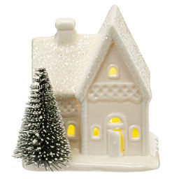 Фигурка декоративная с подсветкой "Домик", L7,5 W6 H8 см, LR44 2 шт.
