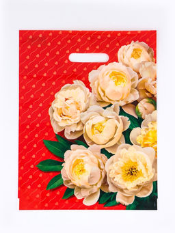 Цена за 50 шт. Пакет подарочный «Чувства» полиэтиленовый с вырубной ручкой, ламинированый 31×40 см, 30 мкм