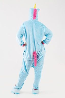 Пижама кигуруми голубой Единорог