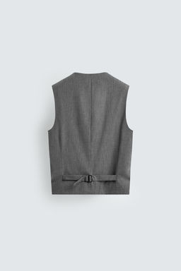 LIMITED EDITION STRIPED STRUCTURE SUIT WAISTCOAT - Zara фото 18