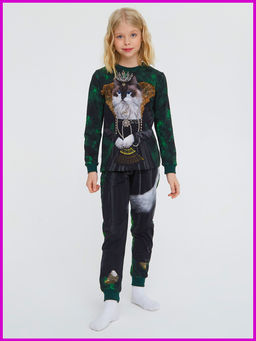 Пижама "Рэгдолл-Императрица",изумрудный