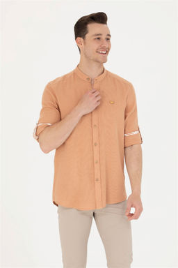 Мужская рубашка светло-коричневого цвета с длинным рукавом Неожиданная скидка в корзине - U.s. polo assn фото 3