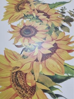 Наклейка многоразовая интерьерная Подсолнухи (2535) - Мой органайзер фото 3