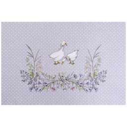 СКАТЕРТЬ ГУСИ ЛЕГАРД 160Х 220СМ ,СЕРЫЙ, 100 - Lefard фото 4