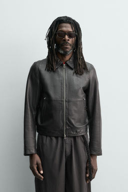 CAZADORA PIEL AARON LEVINE X ZARA / Negro  фото 2