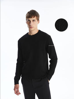 Bisiklet Yaka Erkek Triko Kazak