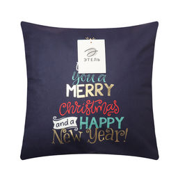 Чехол на подушку Этель We wish you a Merry Christmas, 40*40 см, 100% полиэстер, велюр  фото 6
