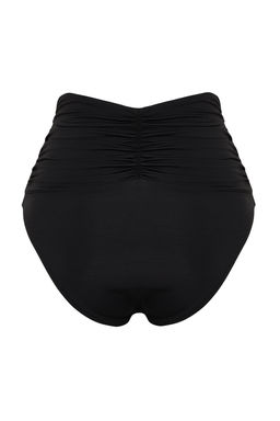 Siyah Toparlay?c? Yuksek Bel Regular Bikini Alt? TBESS24BA00144