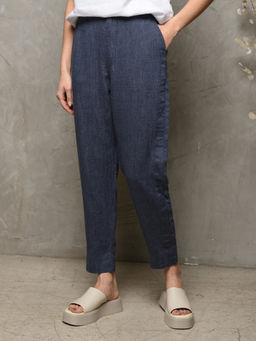 Брюки ЛИГИ 01020O синий-меланж