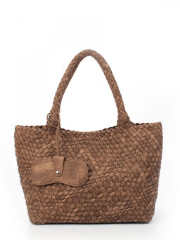 LACCOMA сумка СУ1033-А-винтаж коричневый эко кожа хлопок