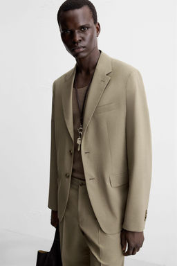 TEXTURED SUIT BLAZER - Zara фото 6