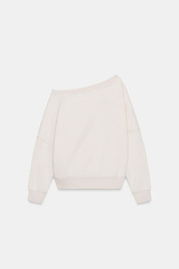 ASYMMETRIC PLUSH SWEATSHIRT - Zara фото 6