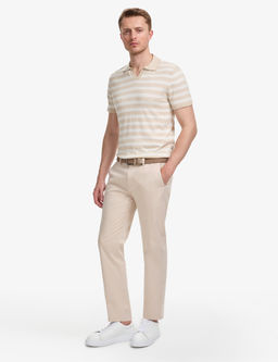 Bej Regular Fit Basic Kanvas Pantolon