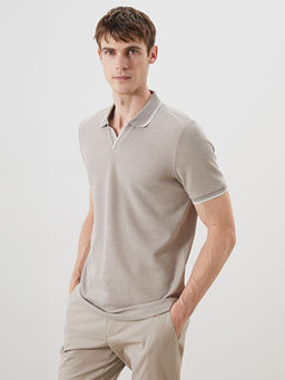 Polo Yaka Desenli Erkek Ti??rt