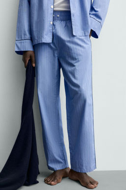 SET PIJAMA ESTRUCTURA VIVOS CONTRASTE / Azul - Zara фото 8
