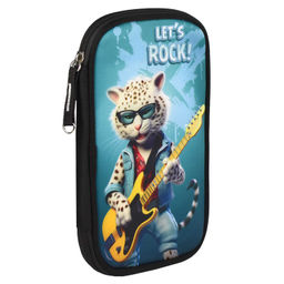 Пенал школьный Феникс+, арт.65505/ 24 РОК-ГИТАРА 13,3х21х2,5 см, полиэстер, молния, сублимационная п