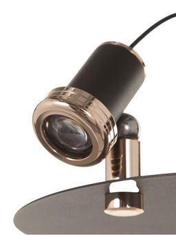 Светильник «Найт» 2×5 Вт LED 4000К черный/золото 24×24×38(+150)см