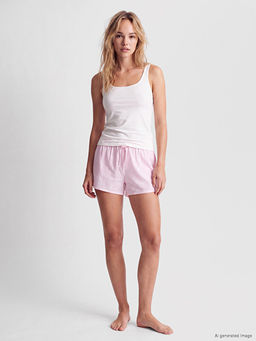 ?izgili Kad?n ?ort Pijama Alt?