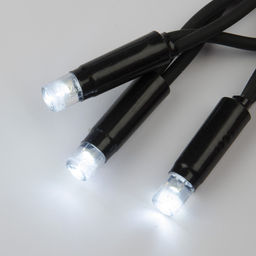 ULD-S1000-120/TBK WHITE IP67 Гирлянда светодиодная с эффектом мерцания, 10м. Соединяемая. 120 светодиодов. Белый свет. Провод черный. TM Uniel. - Volpe фото 3