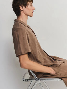 Рубашка из хлопка с коротким рукавом ZR2605043012-63 / Zarina