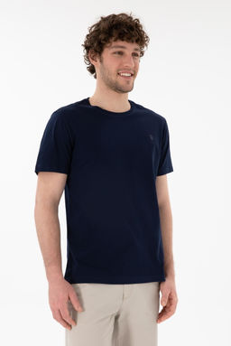 Erkek Regular Fit Bisiklet Yaka Lacivert Basic Ti__rt Sepette S_rpriz _ndirim - U.s. polo assn фото 4