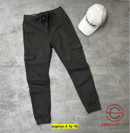 Брюки джоггеры мужские с карманами на резинке - Bruno фото 2