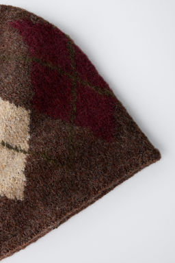 DIAMOND KNIT HAT - Zara фото 3