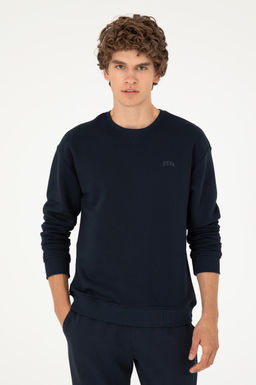 Мужской темно-синий базовый свитшот - U.s. polo assn фото 3