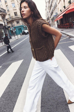 CHUNKY KNIT WAISTCOAT - Zara фото 3