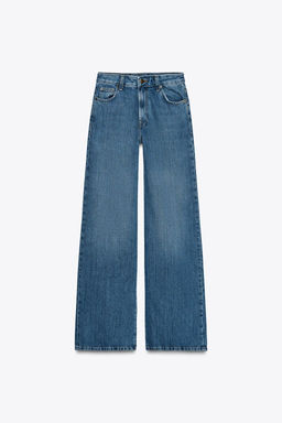 ZW COLLECTION WIDE-LEG MID-RISE JEANS - Zara фото 15