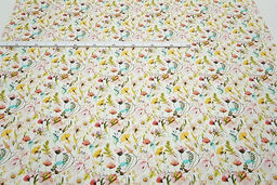 Штапель Премиум (Digital) Летняя палитра цв.белый, ш.1.45м, вискоза-100%, 105гр/м.кв - Купава фото 10