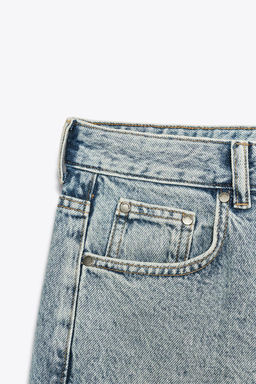 ZW COLLECTION DENIM BERMUDA SHORTS - Zara фото 7