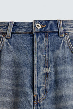 JEANS BAGGY FIT LAVADO EFECTO VINTAGE / Azul medio - Zara фото 10