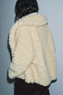 FAUX SHEARLING JACKET ZW COLLECTION - Zara фото 8