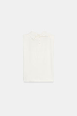 TOP CUELLO ALTO HOMBRERAS / Blanco - Zara фото 5