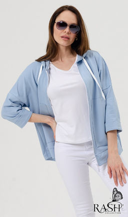 Парка "Экзюпери" голубая Цвет:Голубой