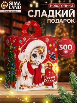 Сладкий новогодний подарок Снежок, 300 г
