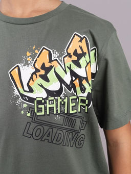 HSJB 64064-35K Футболка для мальчика,хаки